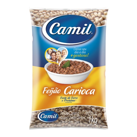 FEIJAO CARIOCA TIPO 1 CAMIL 1KG