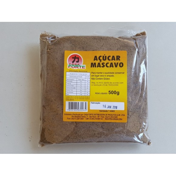 CASA FORTE AÇÚCAR MASCAVO 500G