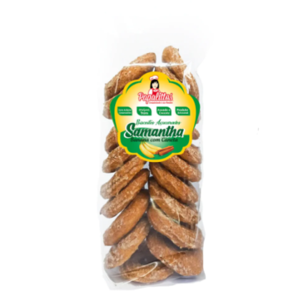 PAPALITTOS SAMANTHA BANANA COM CANELA 100G