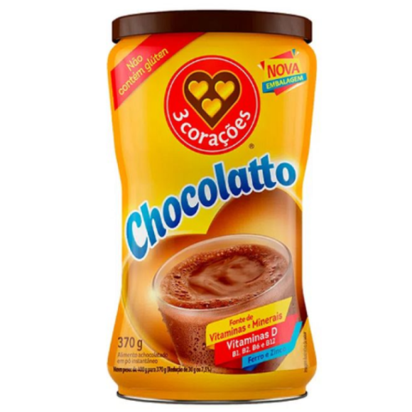 CHOCOLATTO 3 CORACOES LATA 370G