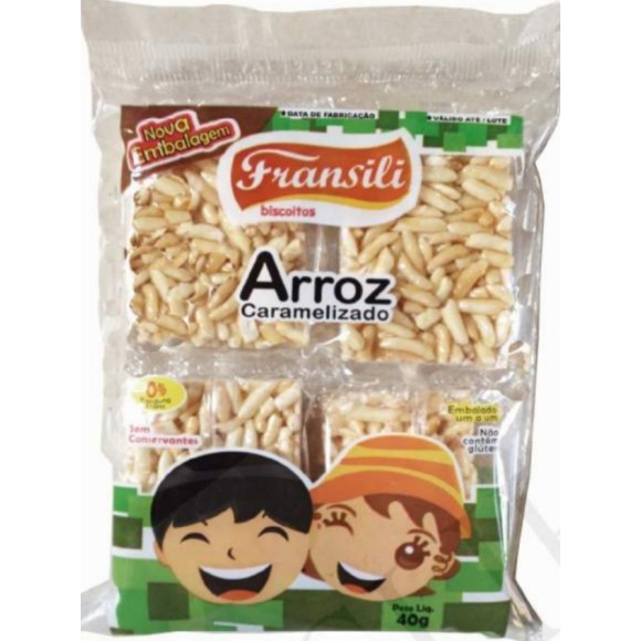 BISCOITO DE ARROZ CARAMELIZADO FRANSILI 40G