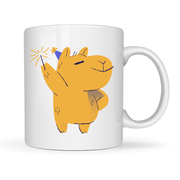 EMI CANECA DE PORCELANA CAPIVARA COMEMORATIVA