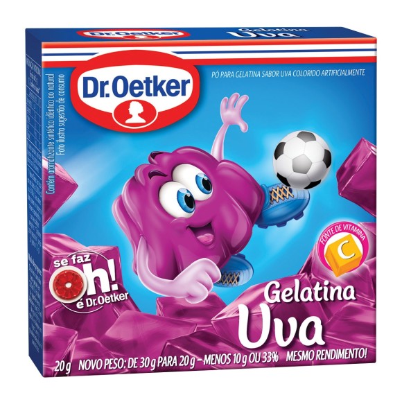 GELATINA SABOR UVA - DR. OETKER 20G