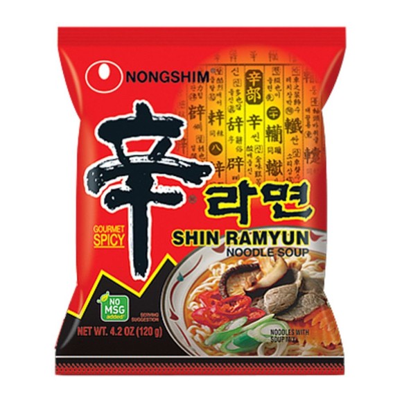 MACARRÃO INSTANTANEO SHIN LAMEN, NONGSHIM,100G