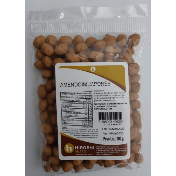 AMENDOIM JAPONES HIROSHI 200G