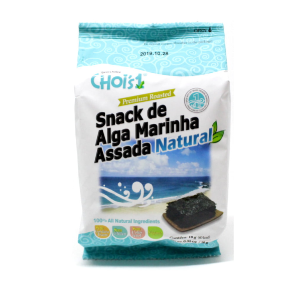 SNACK DE ALGA MARINHA ASSADA NATURAL 10G