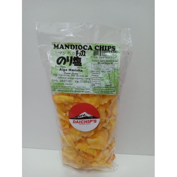 YUDI MANDIOCA CHIPS ALGA MARINHA NORI 120G