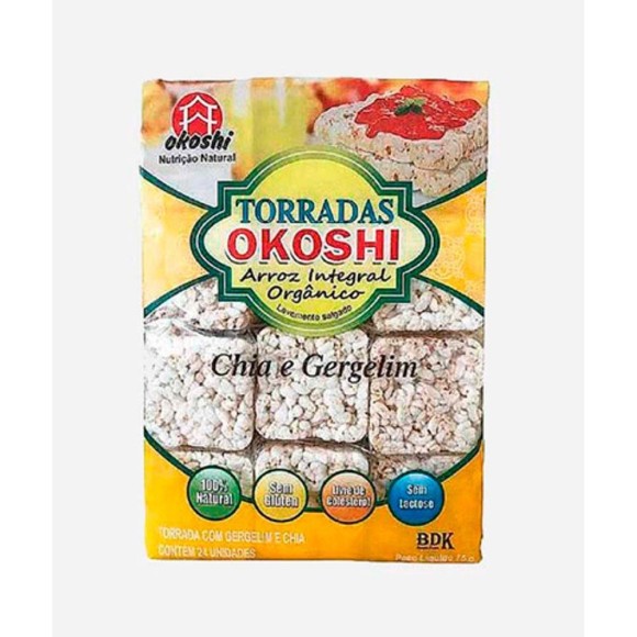 OKOSHI TORRADA INTEGRAL CHIA GERGELIM 75G